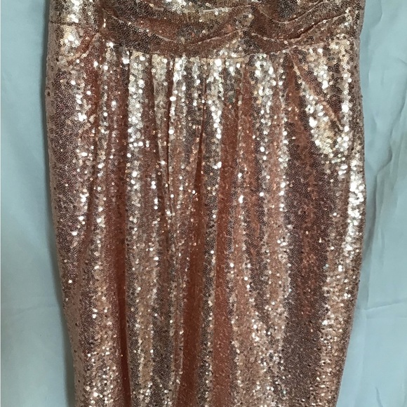 Champagne sequin dress nwot - Picture 5 of 9